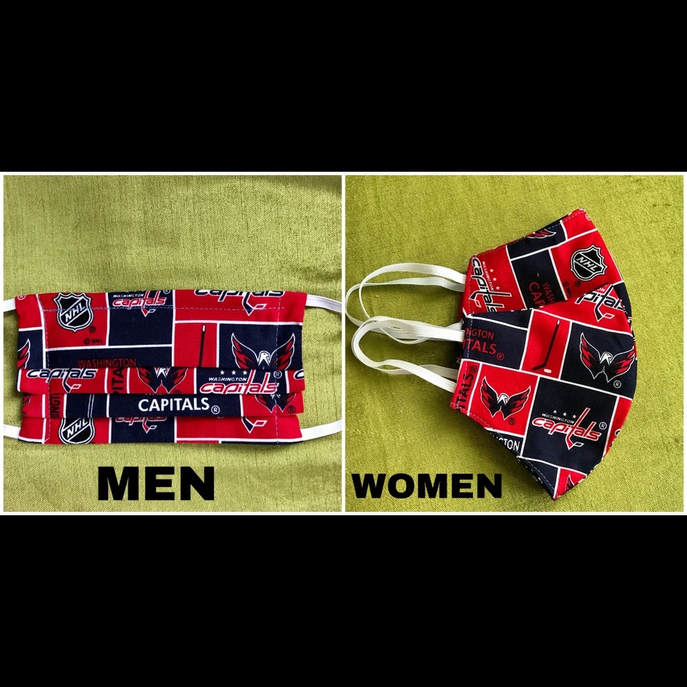 Washington Capital pleated and fitted masks